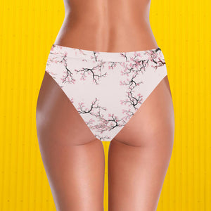 Cherry Blossom High Waisted Bikini Bottom