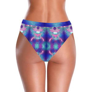 Psychedelic Caribbean High Waisted Bikini Bottom